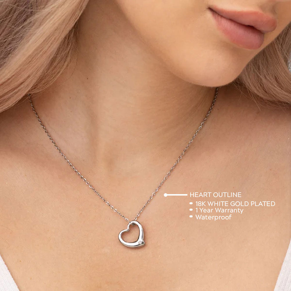 Heart Outline Necklace