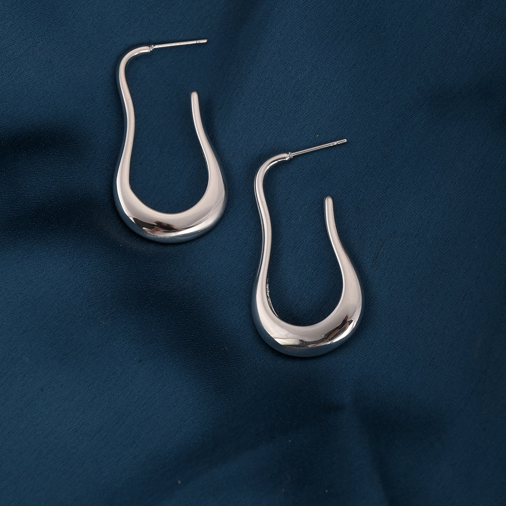 Lunar Curve Dangler Earrings