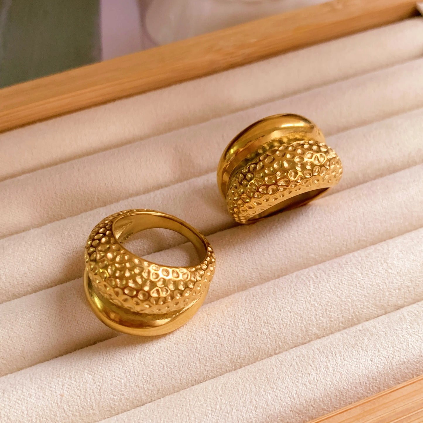 Hammered Dome Ring