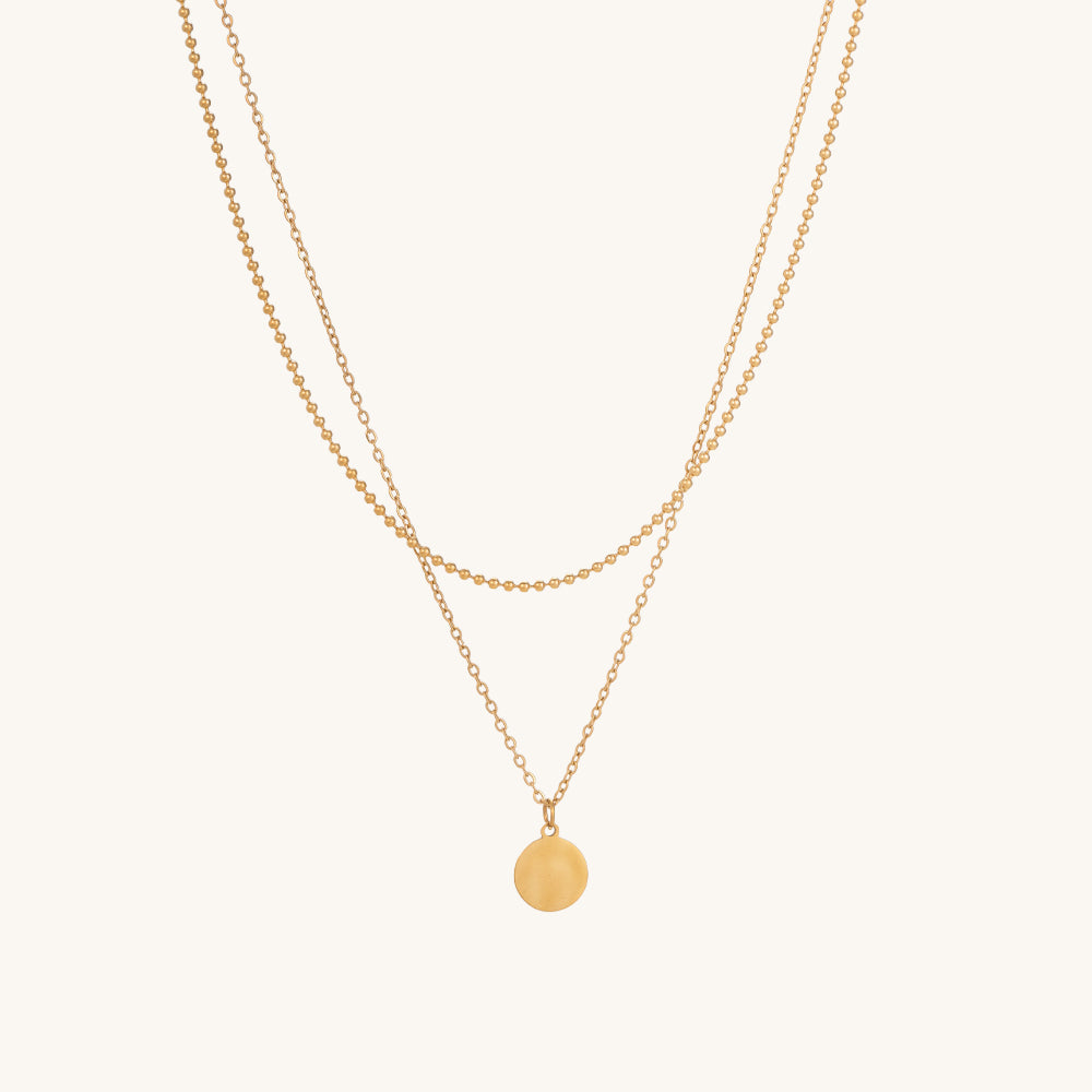 Little Round Two Layer Necklace