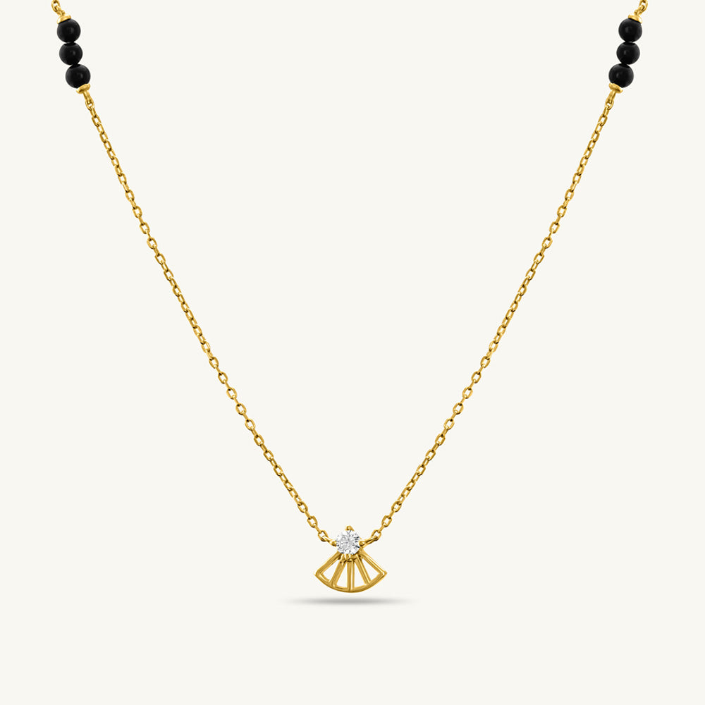 Moksha Diamond Mangalsutra | BIS Hallmarked | 18k Gold Vermeil