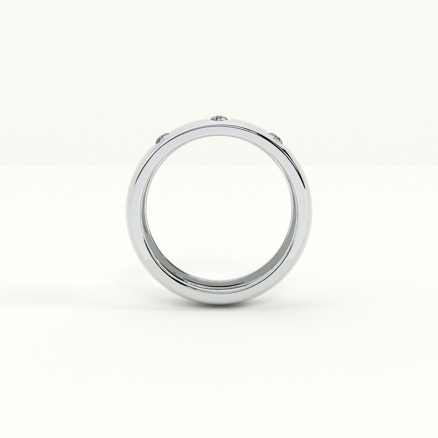 Love Column Men's Band- 925 Silver