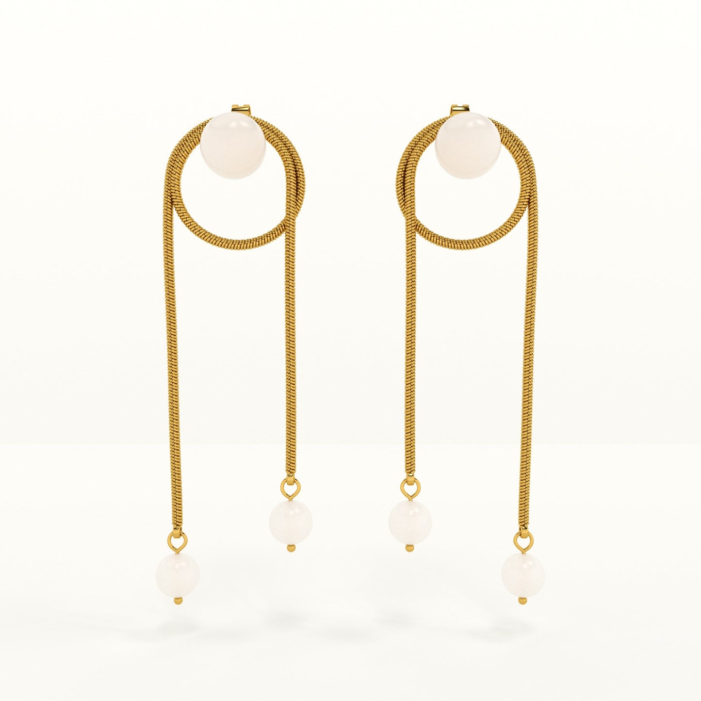 High Fashion Pearl Drop Earrings