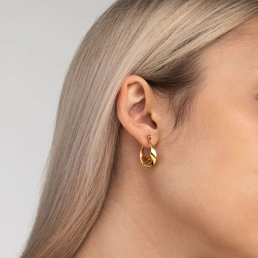 Wobbly Circle Hoop Earrings