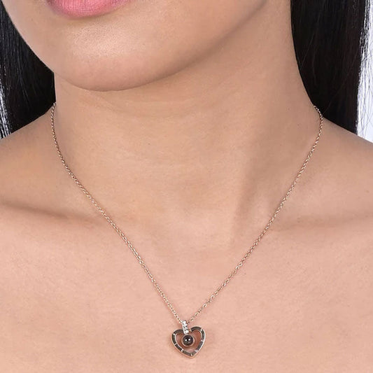 Love Heart Pendant | 18k Rose Gold Plated