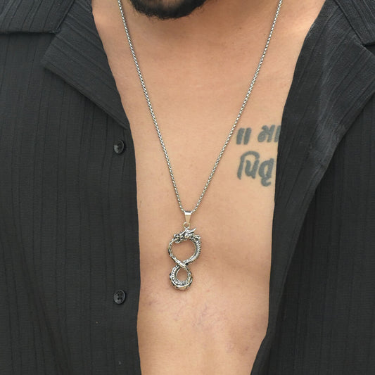Infinity Dragon Necklace