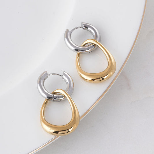 Interlocking Hoop Earrings