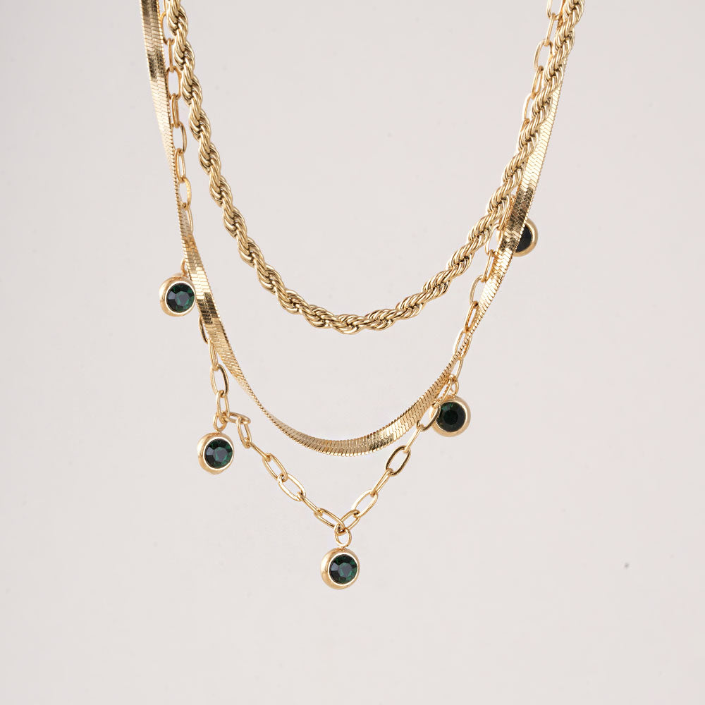 Multi-Strand Gold Necklace