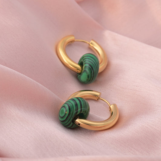 Malachite Ebon Earrings