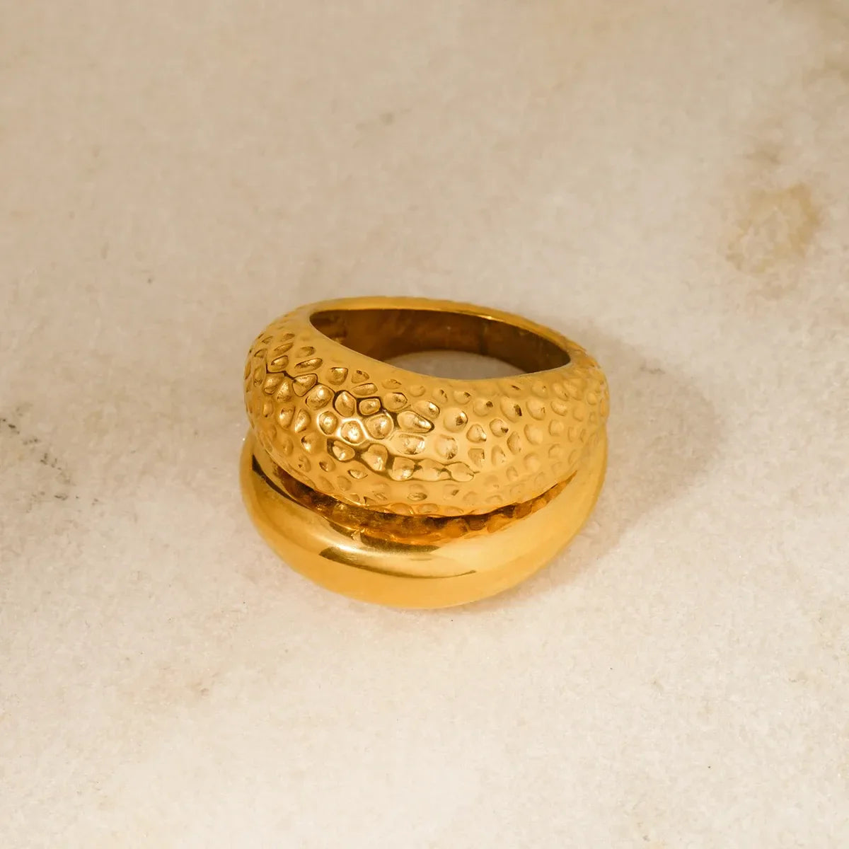 Hammered Dome Ring