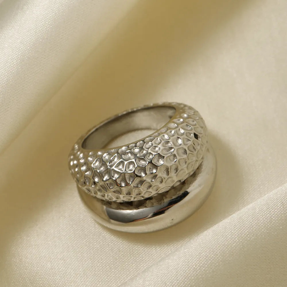 Hammered Dome Ring