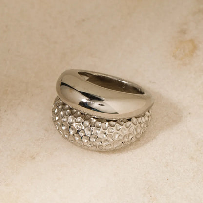 Hammered Dome Ring