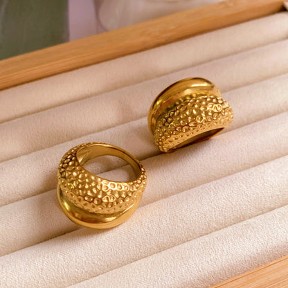 Hammered Dome Ring