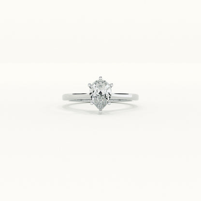 Peardrop 925 Silver Ring