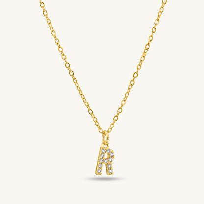 Studded Initial Necklace