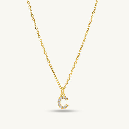 Studded Initial Necklace