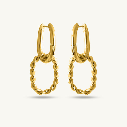 Double Rings Hoop Earrings