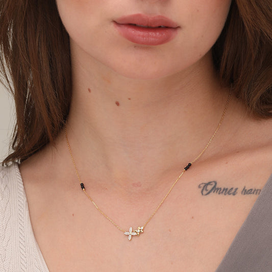Manasvini Diamond Mangalsutra | BIS Hallmarked | 18k Gold Vermeil