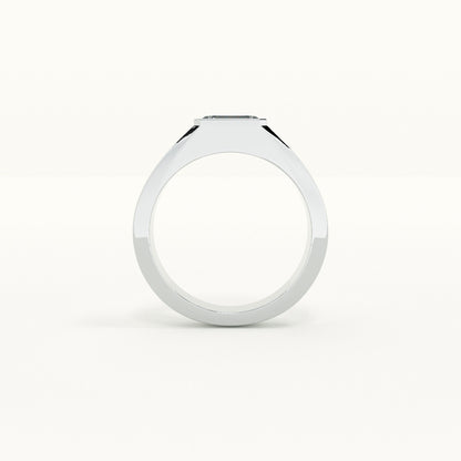 Rectangular Forever Vow Men's 925 Silver Ring