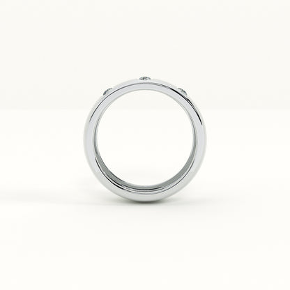 Love Column Men's Band- 925 Silver