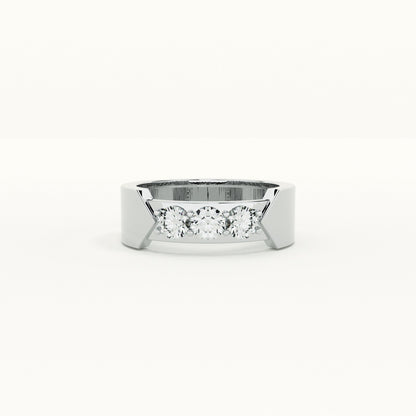 Three Wishes Men's Band- 925 Silver