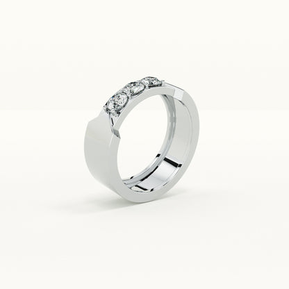 Three Wishes Men's Band- 925 Silver