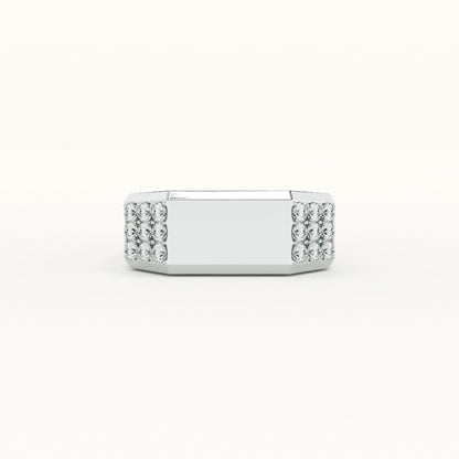 Edge of Eternity Men's Ring - 925 Silver