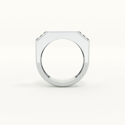 Edge of Eternity Men's Ring - 925 Silver