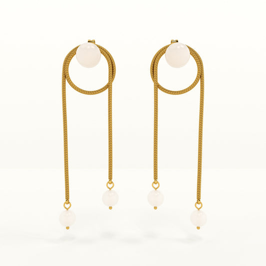 High Fashion Pearl Drop Earrings