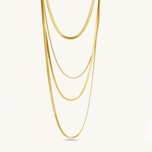 Layered Snake Gold Chain