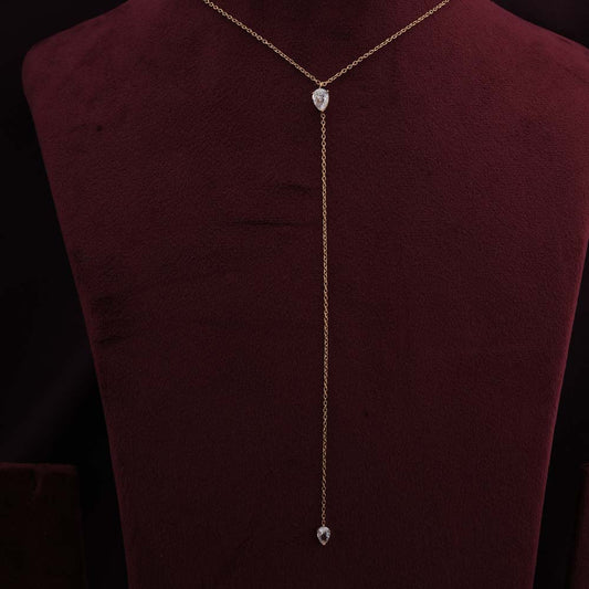 Twin Twinkle Gold Necklace