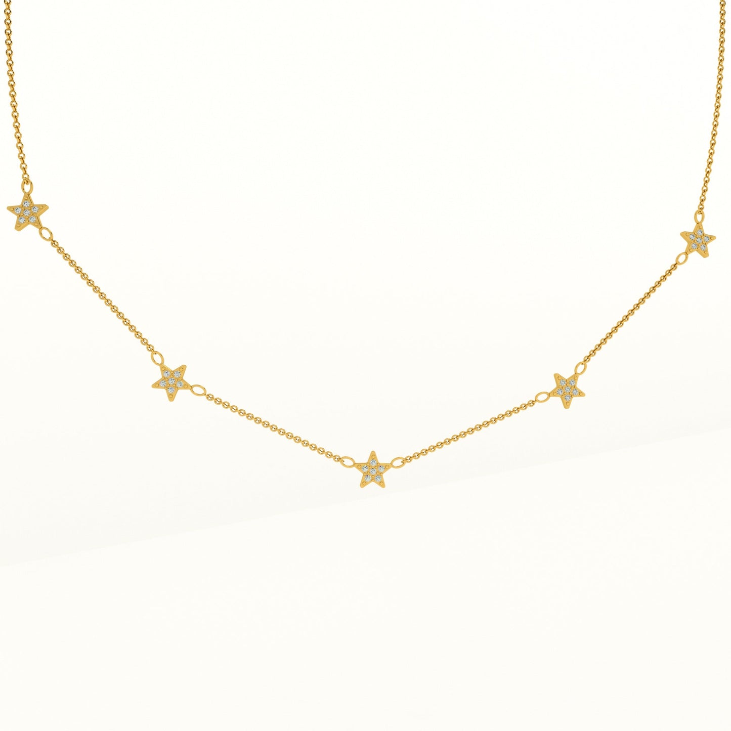 Gold Star Pendent Necklace