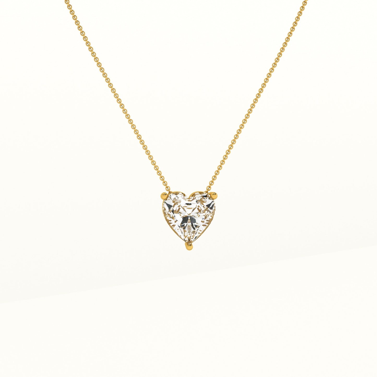 Sparkling Hearts Gold Necklace