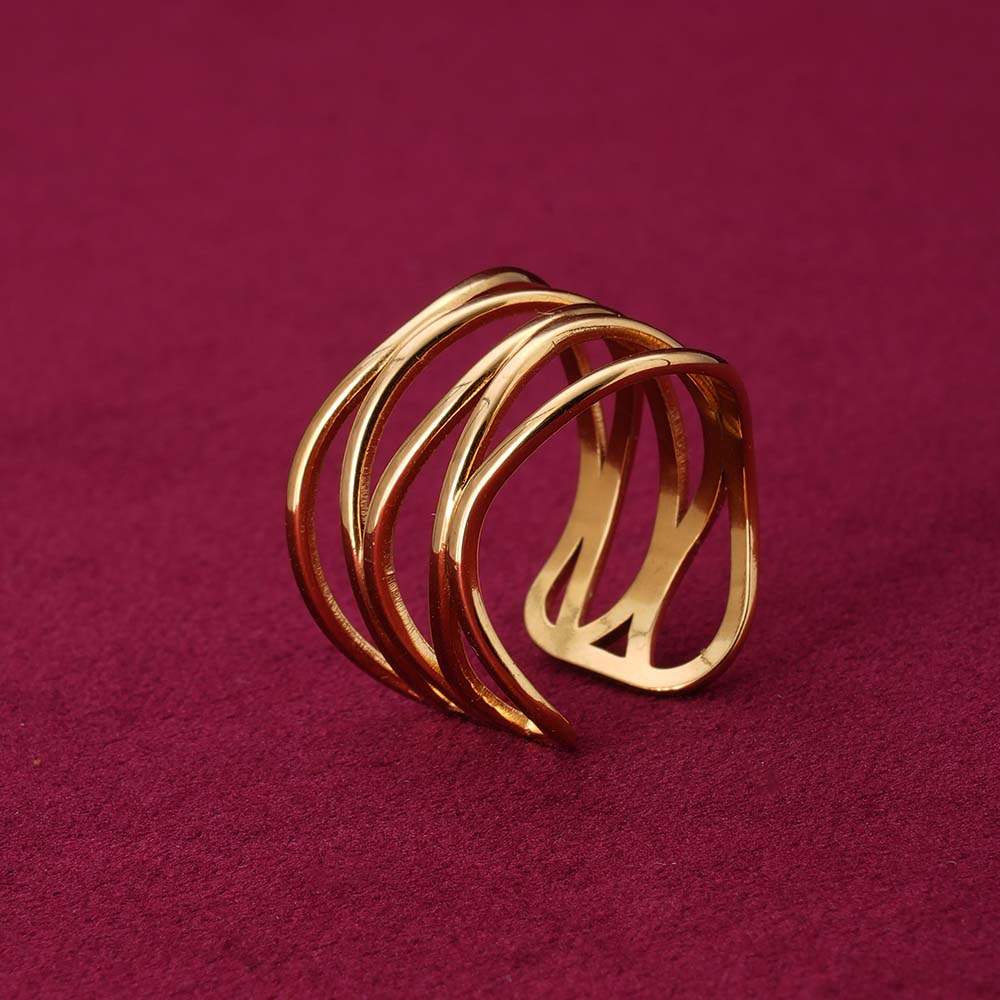 Layered Opening Gold Ring