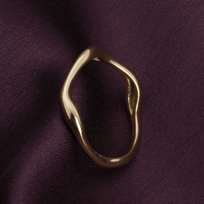Gold Fluid Ring