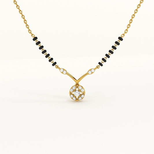 Marigold Glow 925 Silver Mangalsutra