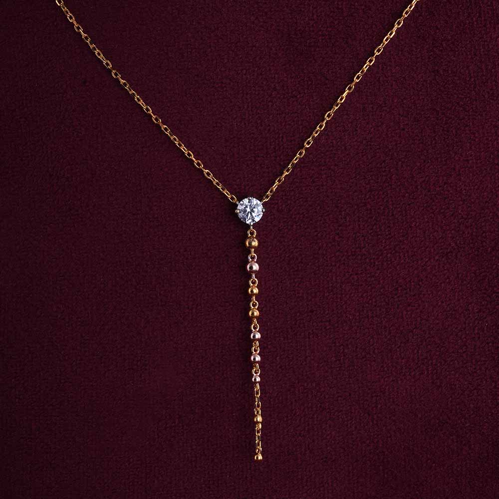 Lariate Whispers Necklace | 18K Gold Vermeil Plated