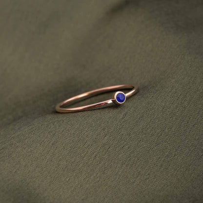Cute Birthstone Ring | 18k Rose Gold Plated