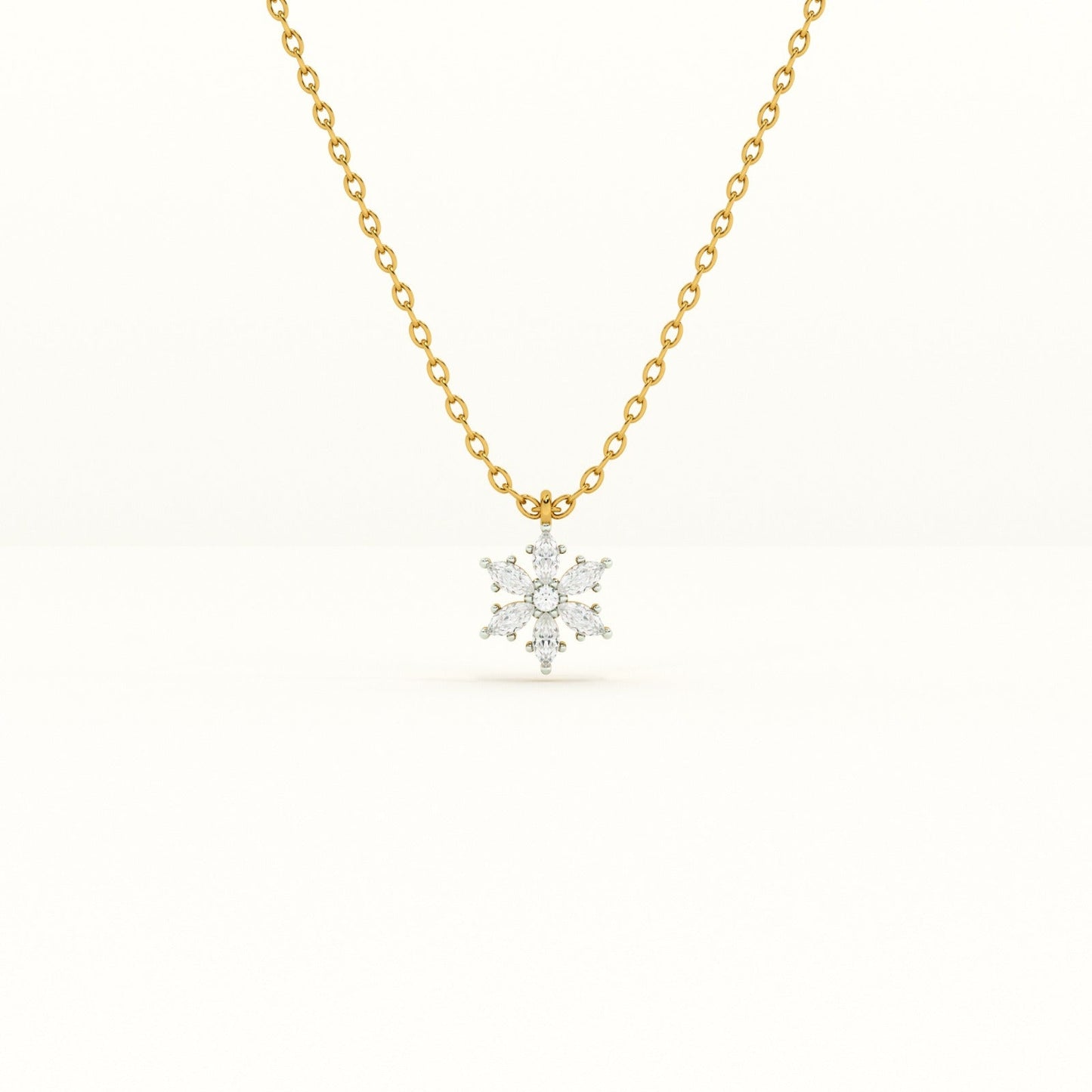 Eternal Blossom  Lab Grown Diamond + Gold Vermeil Necklace
