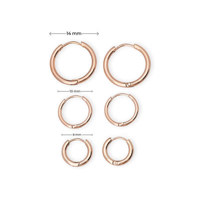Round Huggie Hoop Earrings