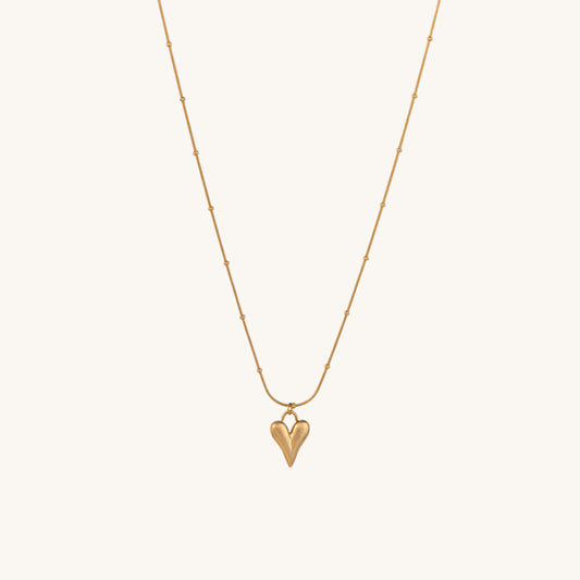 Heart Ball Chain Pendant